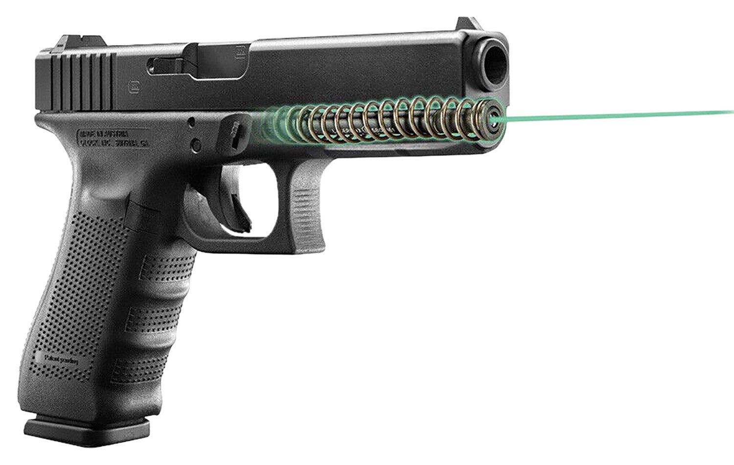 LaserMax LMSG422G Green Guide Rod Laser for Glock 22/31/35 Gen 4 Black