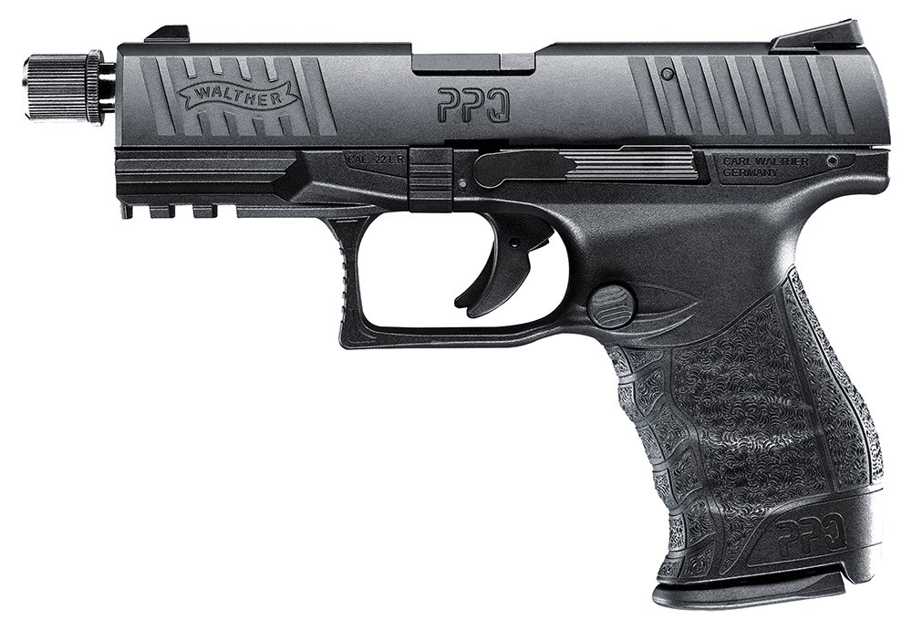 Walther Arms 5100301 PPQ M2 SD Tactical 22 LR 12+1 4" Threaded Black Steel Barrel, Matte Black Tenifer Aluminum/Serrated Slide, Black Polymer Frame w/Picatinny Rail, Black Polymer Grips