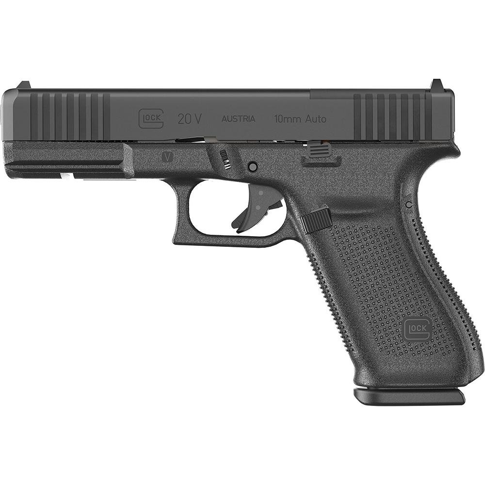 Glock V-Series Model 20 Handgun 10mm 15rd Magazines (3) 4.61" Barrel Black Austria