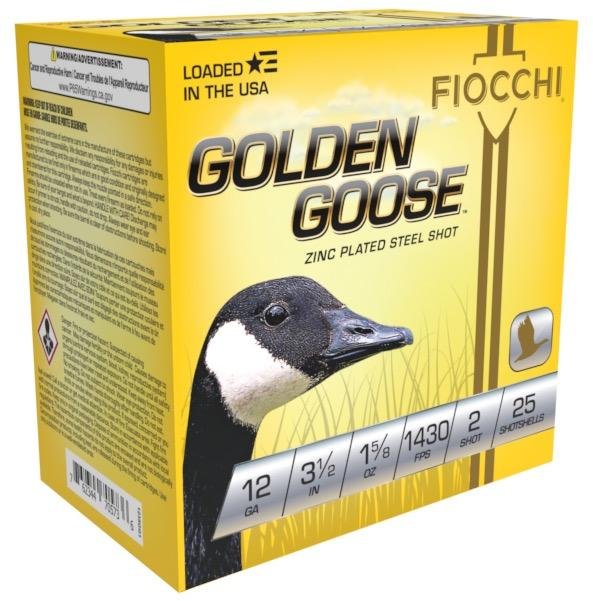Fiocchi Golden Goose Shotshells 12ga 3 1/2" 1-5/8oz 1430fps #BBB 25/ct