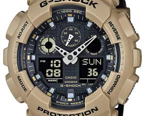 G-shock/vlc Distribution GA100L8A G-Shock Tactical Brown Stainless Steel Bezel 145-215mm