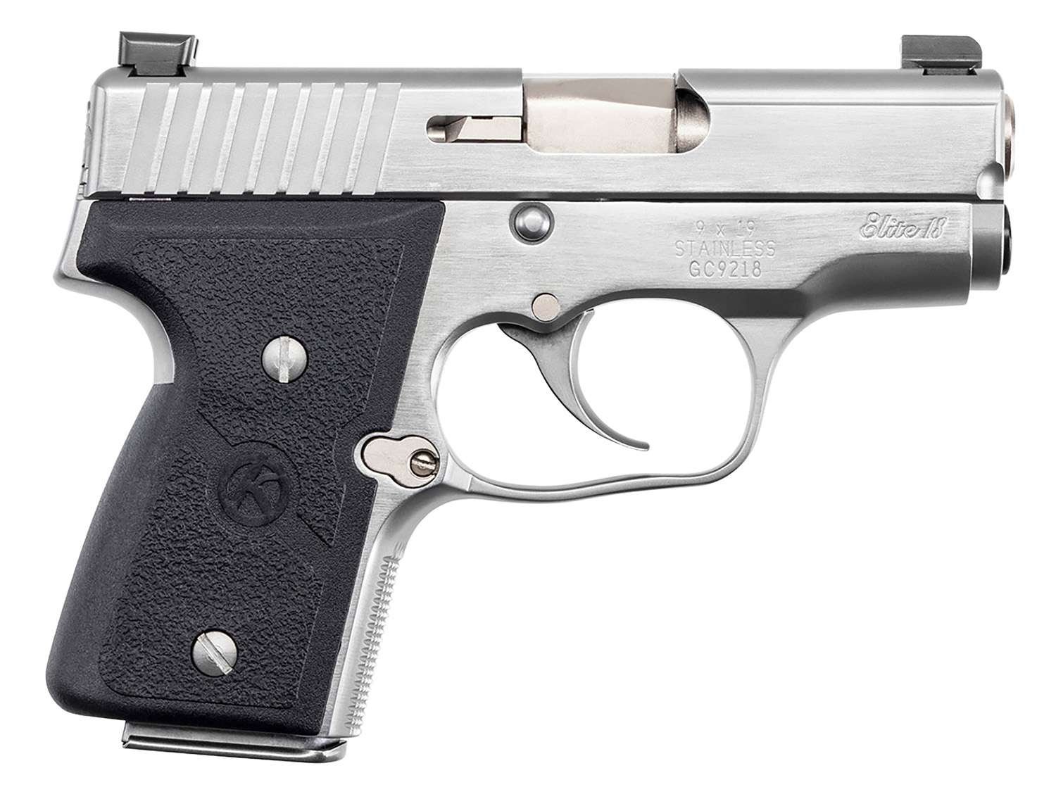 Kahr Arms M9098NA MK Elite *CA Compliant 9mm Luger Caliber 3" Barrel 6+1/7+1, Stainless, Black Grip