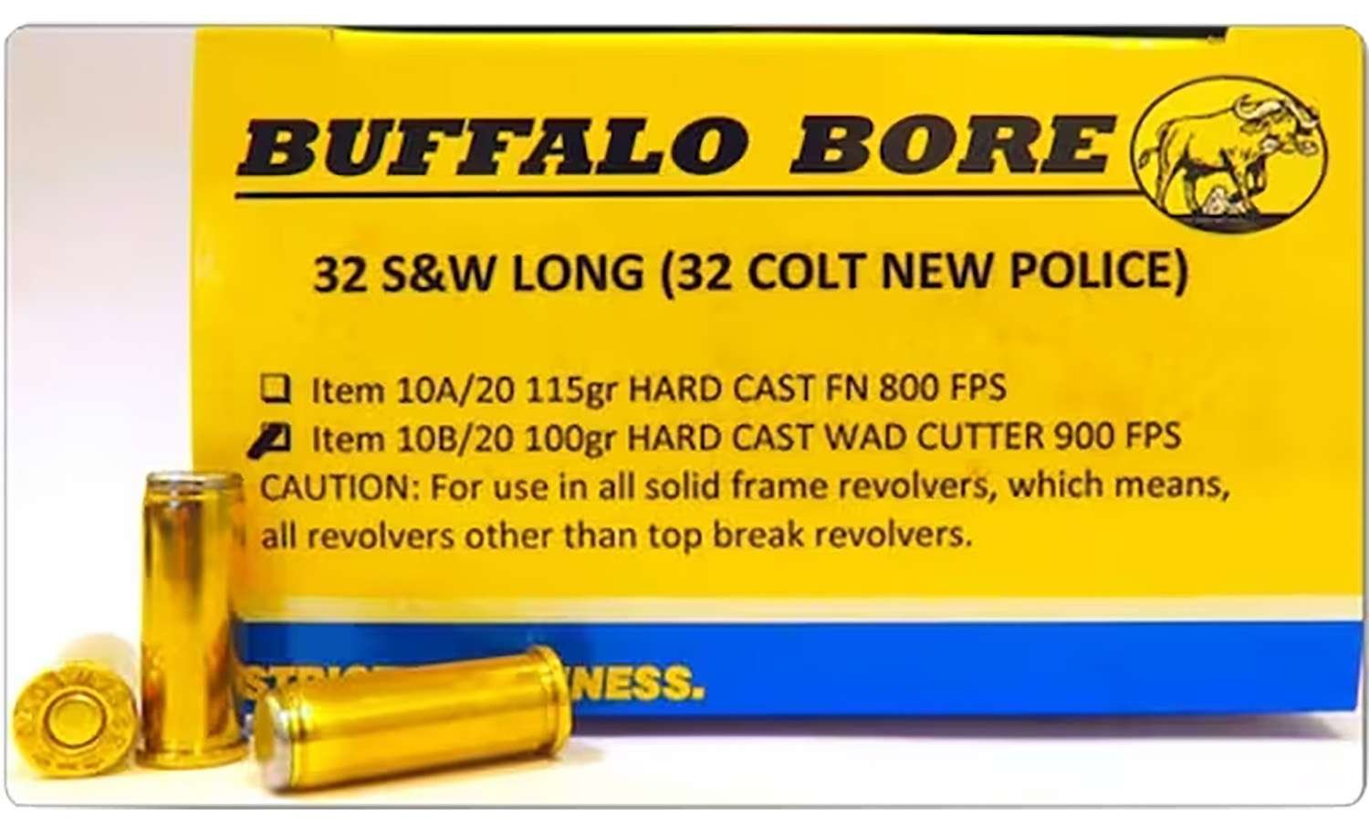 Buffalo Bore Ammunition 7A20 Personal Defense Strictly Business 454Casull 325gr Lead Flat Nose 20 Per Box/12 Case