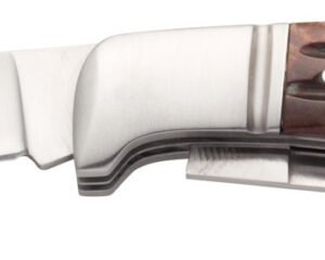 Browning 3220012 Joint Venture 2.88" Folding Drop Point/Spey Point Plain 8Cr13MoV SS Blade Brown Jigged Bone Handle