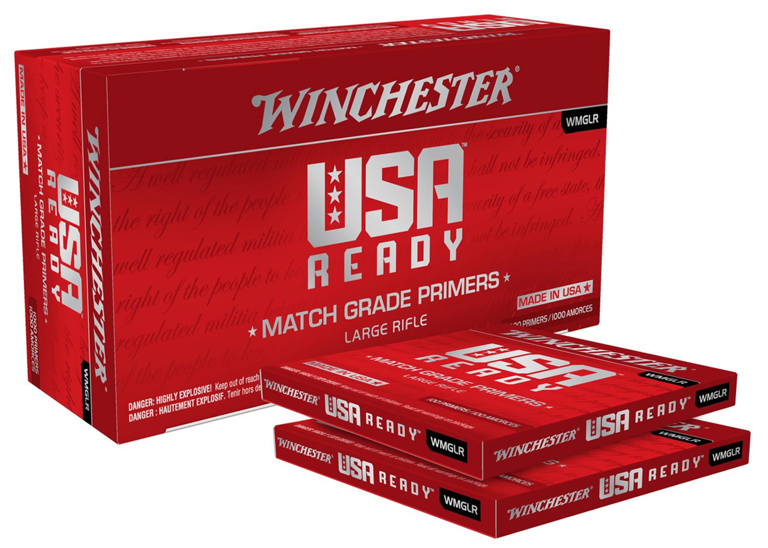 Winchester Ammo WMGLR Centerfire Large Rifle 1000 Per Box/5 Case