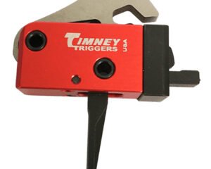 Timney Triggers 682ST PCC Trigger Two-Stage Straight Trigger with 2 lbs Draw Weight & Black/Red Finish for AR-Platform