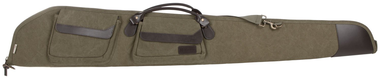 Heritage Cases 54352 North Platte Shotgun Case Olive Canvas/Leather 52"
