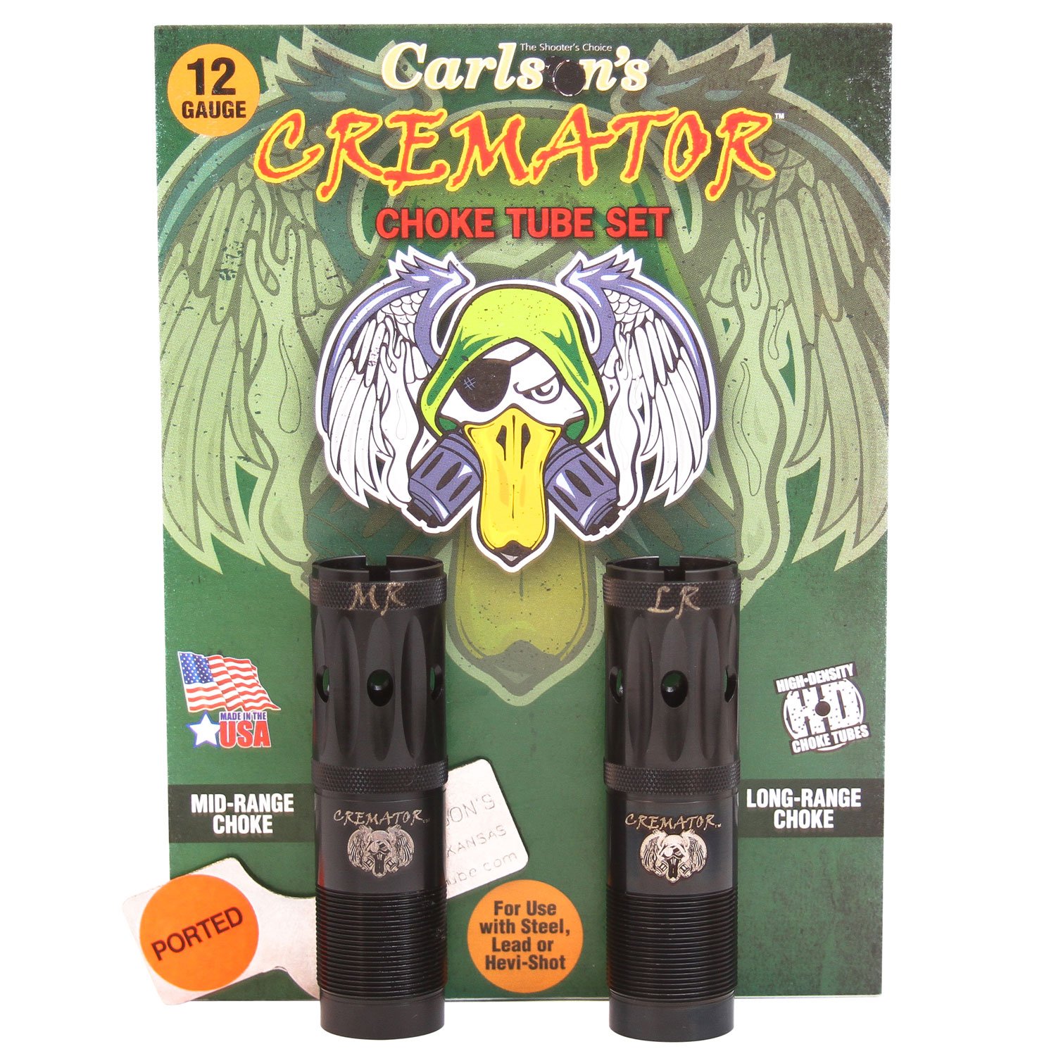 Carlson's Choke Tubes 11542 Cremator Winchester 12 Gauge Mid/Long Range Ported 17-4 Stainless Steel