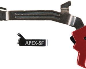 Apex Tactical 102157 Action Enhancement Black/Red Drop-In Trigger Compatible w/ Glock 43/43X/48 Right Hand