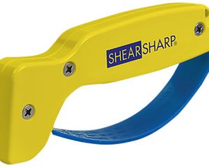 AccuSharp 002C ShearSharp Scissors Sharpener Diamond Tungsten Carbide Sharpener Yellow/Blue