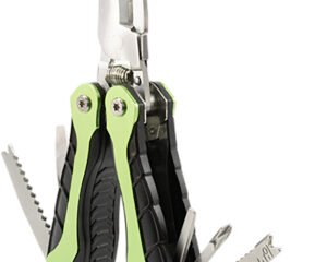 AccuSharp 084C Gardener's  Black/Green Folding Plain Blade