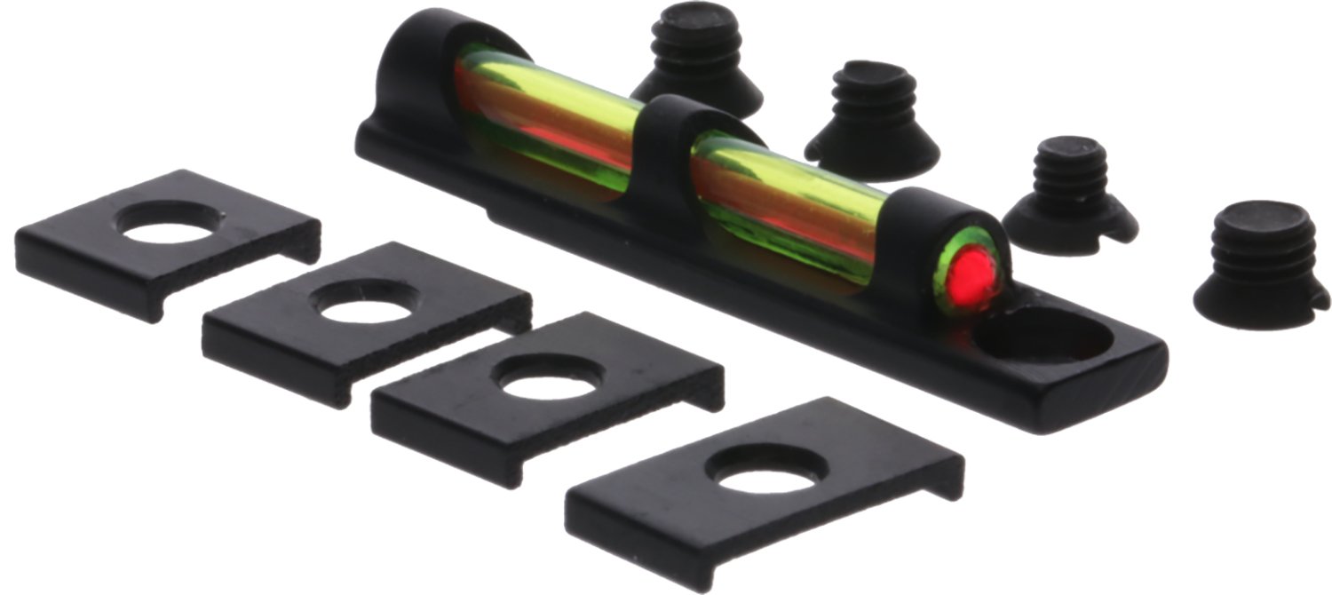 TruGlo TG-TG949D Tru-Bead Universal Green Outside w/Red Center Fiber Optic Front Sight w/.120" Fiber Diameter Black Frame for Shotguns