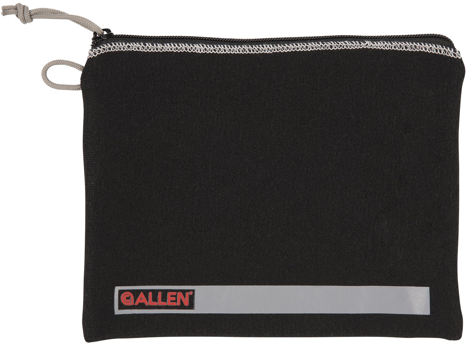 Allen 3628 Pistol Pouch Black Polyester w/Lockable Zippers, ID Label & Fleece Lining Holds Full Size Handgun 7" L x 9" W Interior Dimensions