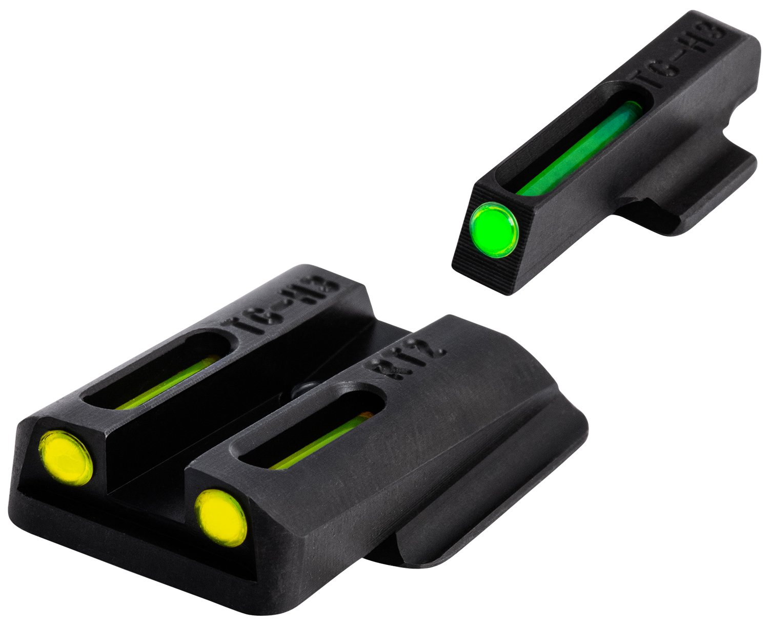 TruGlo TGTG131RT2Y TFO Green/Tritium/Fiber Optic Front Sight-Yellow/Tritium/Fiber Optic Rear Sight Ruger LC9/9S/380