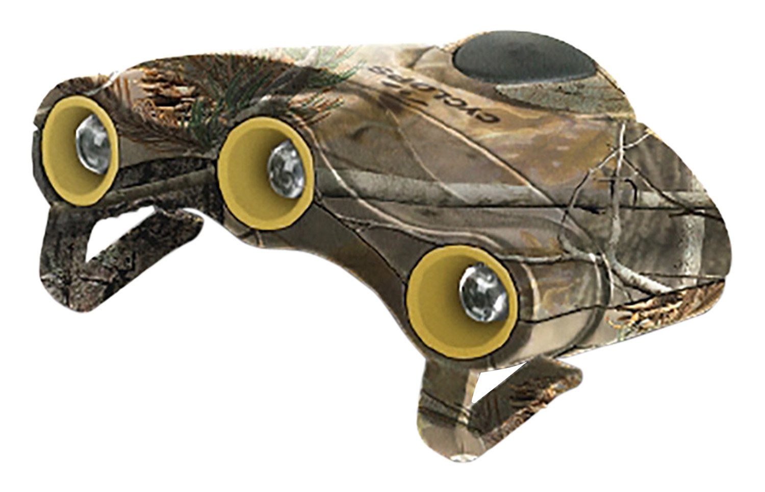 Cyclops CYCHC1WNXT Orion Tilt Hat Clip Light 30 Lumens Green/White LED Bulb NXT Camo Clip-On