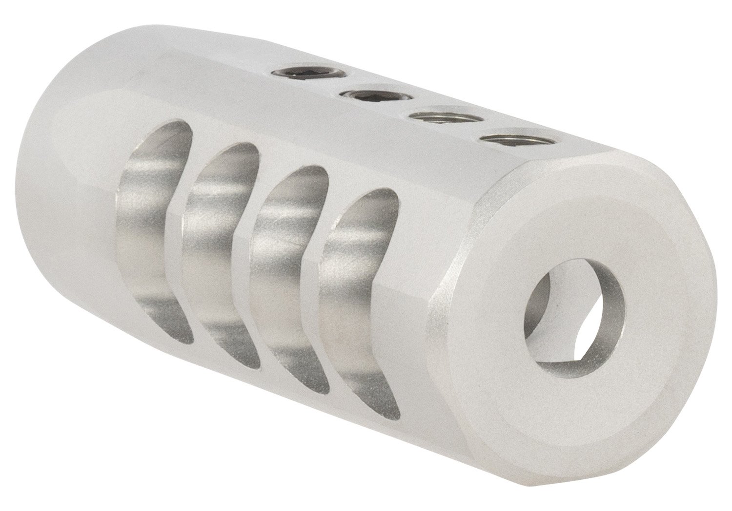 Christensen Arms 8100001702 Side-Baffle Natural Titanium, 5/8"-24 tpi Threads, 338 Cal (.920" D Bull barrel)