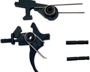 LBE Unlimited AR2STG Replacement Trigger Two-Stage Group, Curved Adj., Fits AR-15