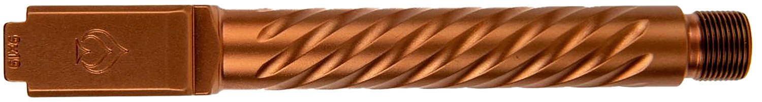 Ballistic Advantage BAPSG175T3R Premium Series 9mm Luger Fits Glock 17 Gen 5 Spiral Fluted Threaded Copper PVD Stainless Steel