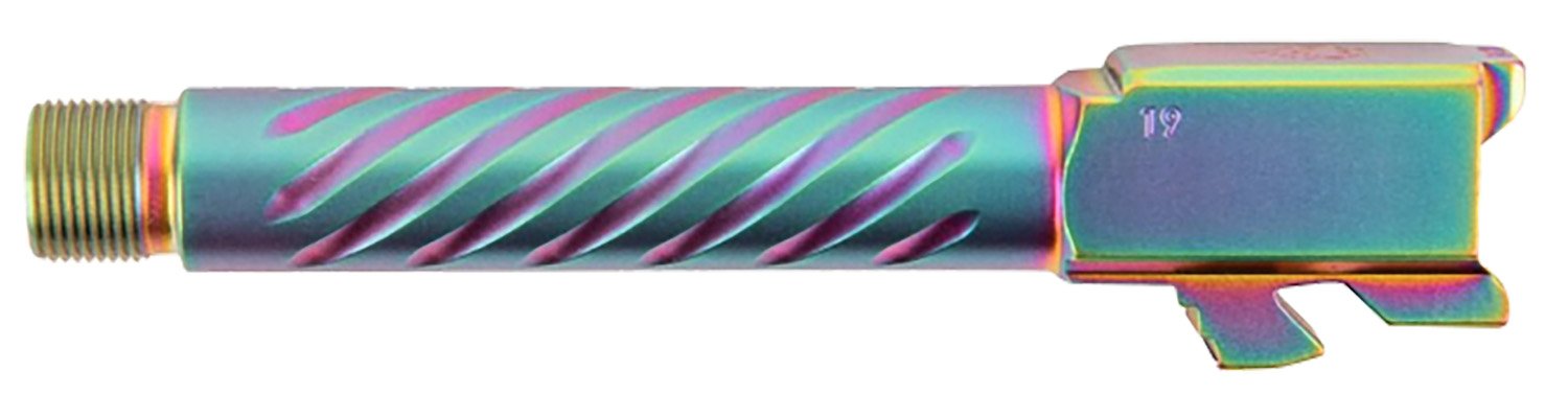 Ballistic Advantage BAPSG175T3W Premium Series 9mm Luger Fits Glock 17 Gen 5 Fluted Threaded Iridescent PVD Stainless Steel