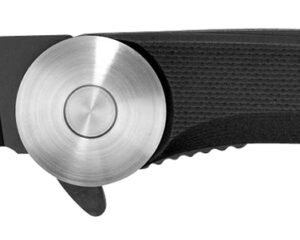 Camillus 19640 Cirque 2.75" Folding Drop Point Plain Black AUS-8 Carbonitride Titanium Blade, Black G10 Handle