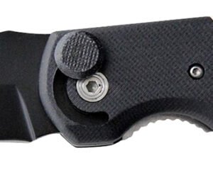 Camillus 19080 Cuda Bolt 3.75" Folding Drop Point Plain Black Carbonitride Titanium AUS-8A SS Blade, Black/Silver Aluminum/G10 Handle