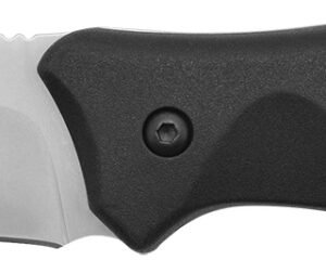 Camillus 19232 Western Black River 3.75" Fixed Drop Point Plain Satin 420 Steel Titanium Bonded Blade, Black Rubber Handle, Includes Sheath