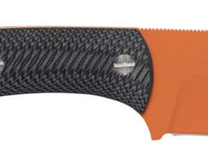 Browning 3220499B Back Country  Small 2.75" Fixed Deep Belly Skinner Plain Blaze Orange Ceramic D2 Steel Blade, Black G10 Handle