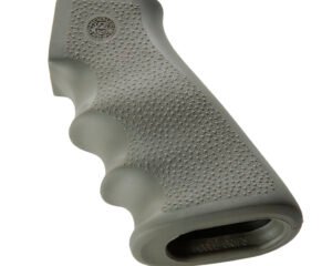 Hogue 15001 OverMolded Grip Cobblestone OD Green Rubber with Finger Grooves for AR-15, M16