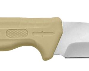 Camillus 19156 Roto  4" Fixed Drop Point/Gut Hook Plain Satin 420 Steel Titanium Bonded Blade, Tan PP/TPR Handle