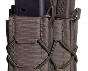High Speed Gear 24DD00OD TACO Gen 2 Double Decker OD Green Nylon Laminate MOLLE Mount Pistol/Rifle