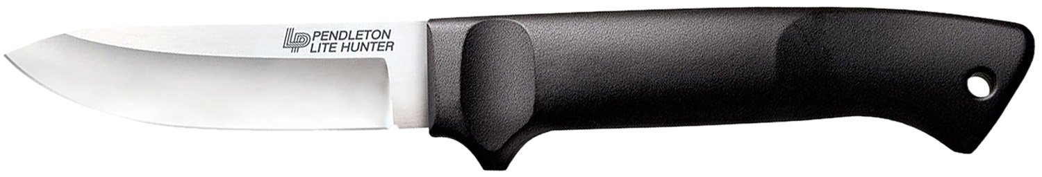 Cold Steel CS20SPH Pendleton Lite Hunter 3.63" Fixed Drop Point Plain Cryo Quenched 4116 SS Blade, 4.88" Black Polypropylene Handle