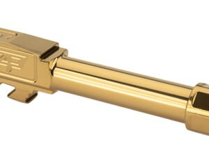 Zaffiri Precision ZP.43BTG 9mm Luger 3.92" Threaded Gold TiN Stainless Steel, Fits Glock 43/43X