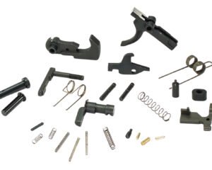 White Label Armory WLA-LOW-1014-01  Lower Parts Kit For AR Platform Curved Trigger Black
