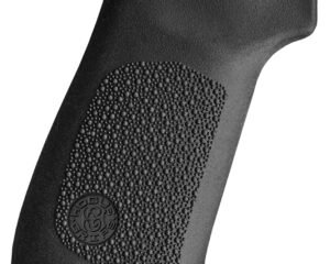 Hogue 74030   Pistol Grip w/o Finger Grooves Black Overmolded Rubber Fits AK-47/AK-74