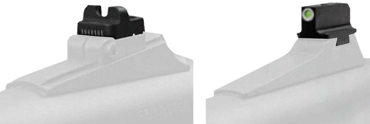 TruGlo TG231F1W Tritium Pro Black | Green Tritium White Outline Front Sight Green Tritium Rear Sight