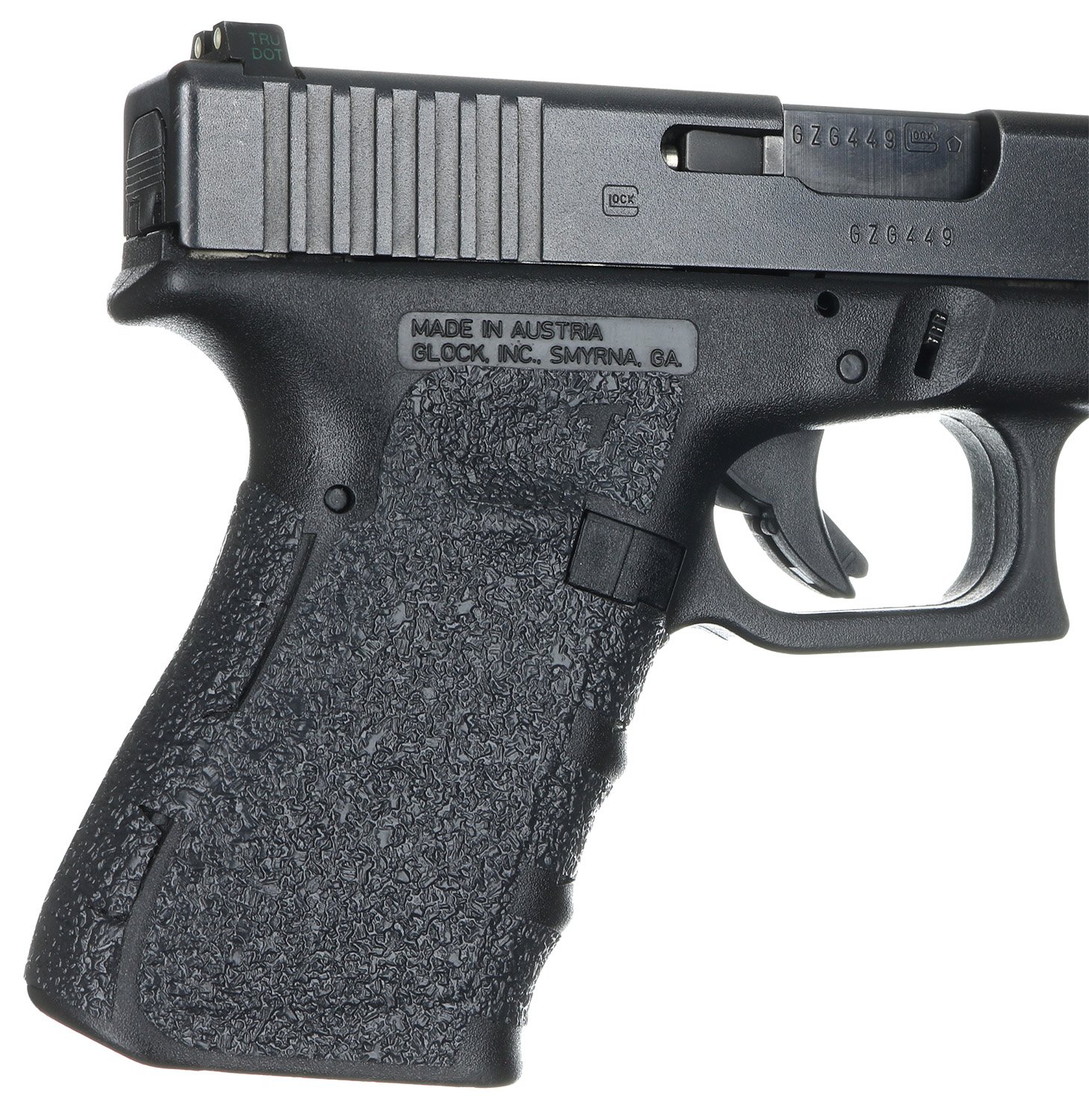Talon Grips 104R Adhesive Grip Compatible w/Glock Gen1-3 Glock 19/23/25/32/38, Black Textured Rubber