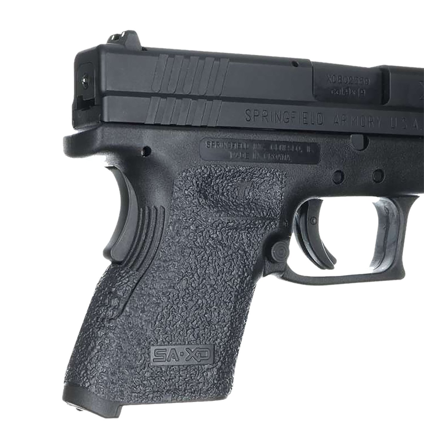 Talon Grips 203R Adhesive Grip Textured Black Rubber for Springfield XD Subcompact 9,40