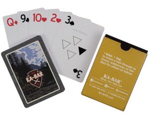 Ka-Bar 9914 Ka-Bar Playing Cards Multi-Color 3.50" Doubles as Trail Markers