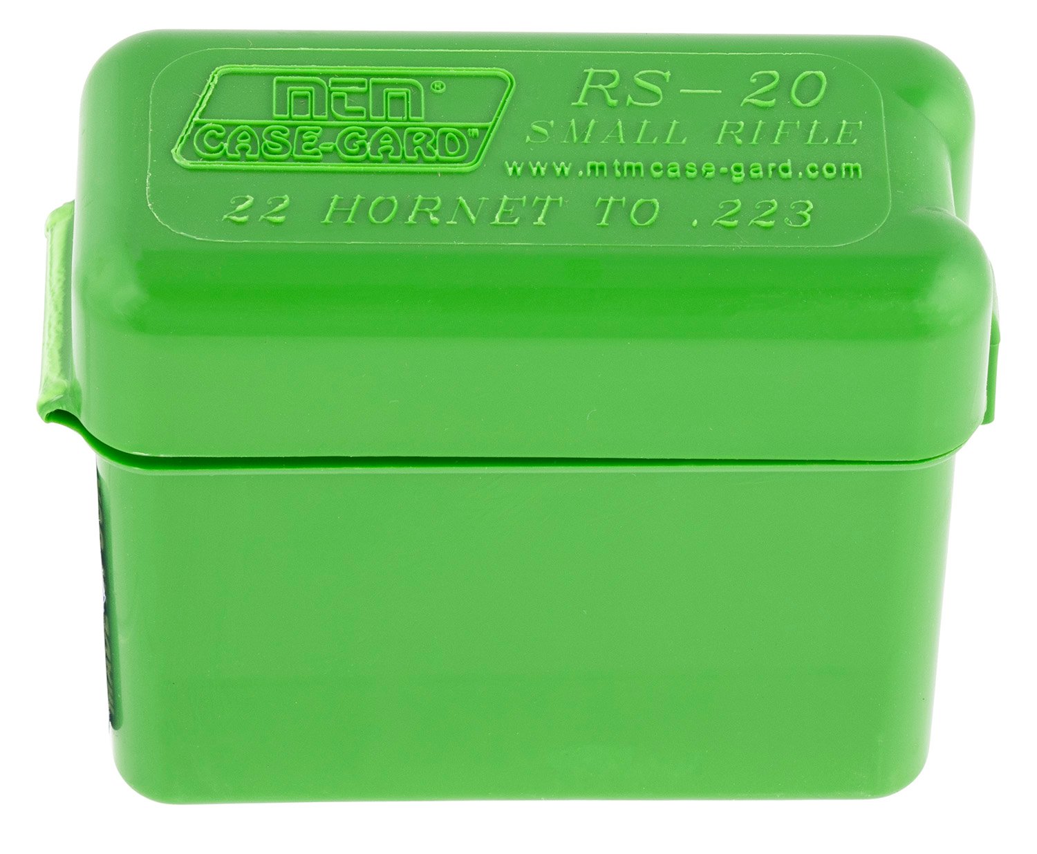 MTM Case-Gard RM2010 Ammo Box Belt Style Multi Caliber Green Polypropylene 20rd