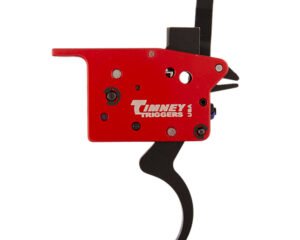 Timney Triggers 307 Featherweight Deluxe  Black/Red Curved Trigger 3 lbs Draw Weight Fits Mosin-Nagant