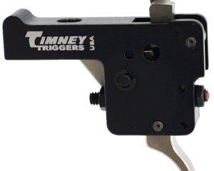 Timney Triggers 60916 Featherweight Deluxe  Curved Trigger with 3 lbs Draw Weight & Black/Nickel Finish for Howa 1500