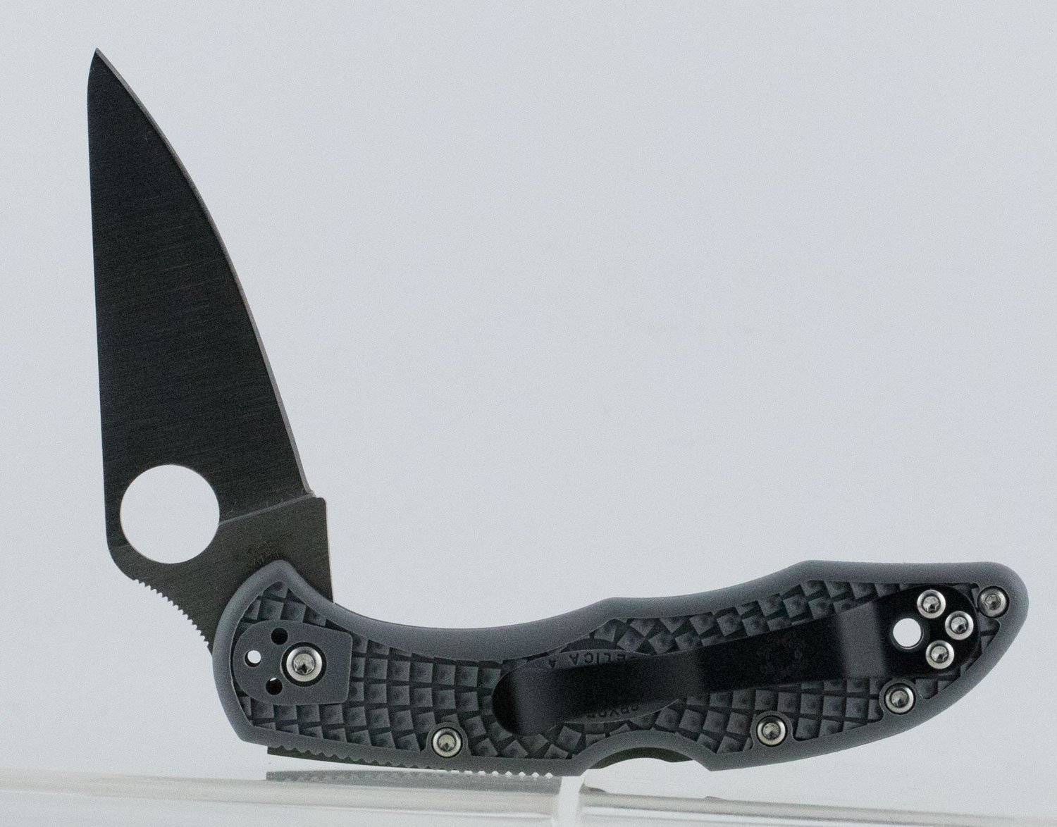 Spyderco C11FPGY Delica 4 Lightweight 2.88" Folding Drop Point Plain VG-10 SS Blade Gray FRN Handle Includes Pocket Clip