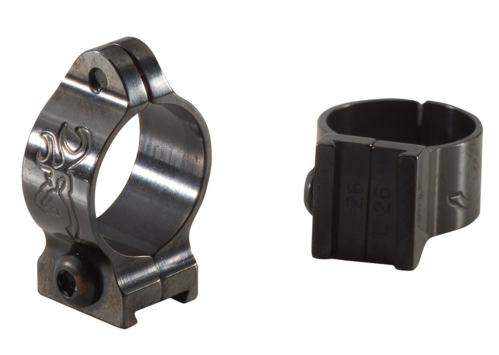 Browning 12345 Scope Rings Matte Black Browning A-Bolt/BAR/BLR/X-Bolt 1" High
