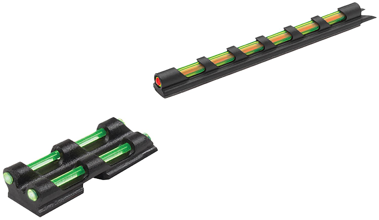 Truglo TG94D Gobble-Dot Universal Shotgun Green/Red Fiber Optic Green Fiber Optic Black