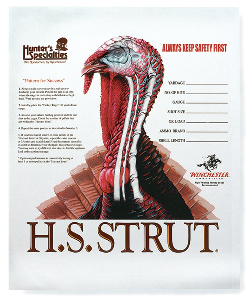HS Strut 06850 Turkey Paper Hanging Shotgun 11" x 11" Multi-Color 12 PK