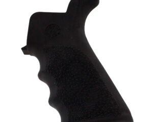 Hogue 15020 OverMolded Beavertail Cobblestone Black Rubber with Finger Grooves for AR-15, M16