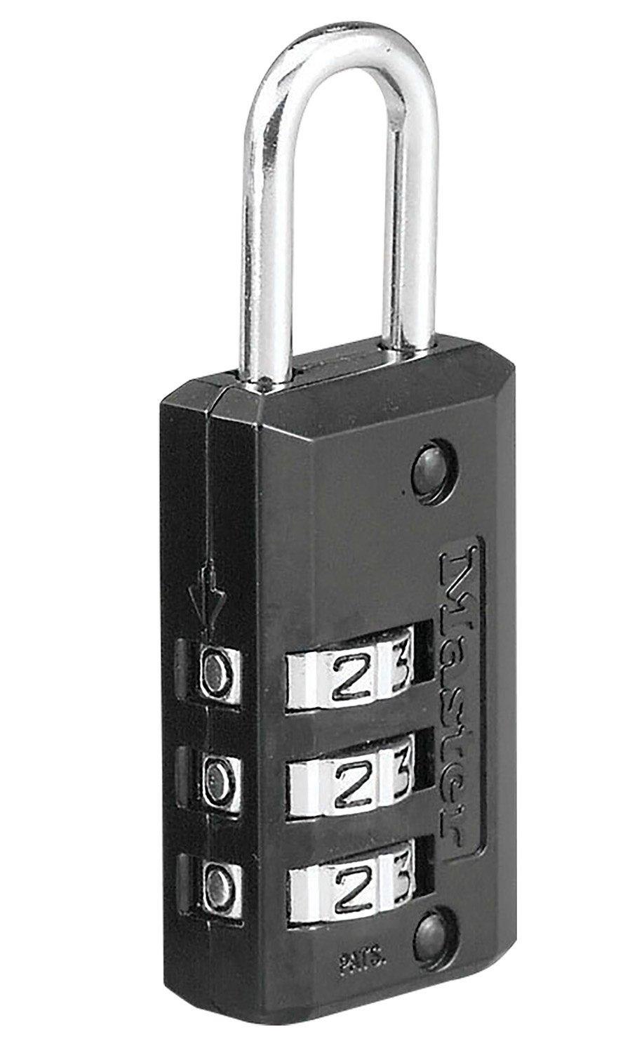 Master Lock 646D Combination Lock Open With Combination Black Steel