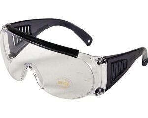 Allen Fit Over Shooting Glasses Black Frames with Clear Lens
