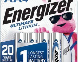 Energizer L91SBP4H3 AA Ultimate Lithium Silver 1.5V Lithium, Qty (4) Single Pack