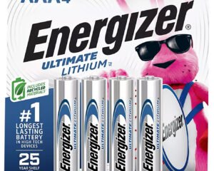 Energizer L92SBP4H3 AAA Ultimate Lithium Silver 1.5V Lithium, Qty (4) Single Pack